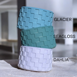 Glacier Blue Checkered Silicone Protective Boot for Tumbler