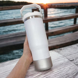 Metallic Silver Silicone Protective Boot for Tumbler