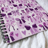 Purple Bows Notebook