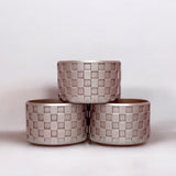 Rose Gold Checkered Silicone Protective Boot for Tumbler