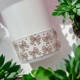 Clear Christmas Cakes Bow Silicone Protective Boot for Tumbler