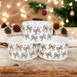 Clear Christmas Cakes Bow Silicone Protective Boot for Tumbler