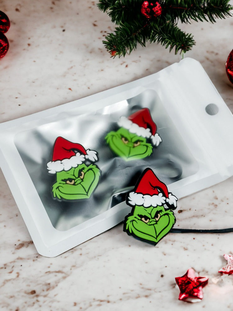 Christmas Green Grinch Straw Topper – Etch and Ember