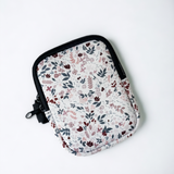 Neutral Floral Neoprene Tumbler Pouch Booksack