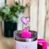 Valentines Day Straw Toppers 10 MM