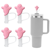 Pink Ghost Straw Topper - 10 MM