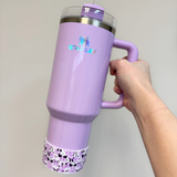 Purple Bows Silicone Protective Boot for Tumbler