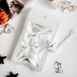 10 MM White Ghost Straw Topper