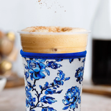 Blue Chinoiserie Insulated Drink Sleeve Coffee Coozie