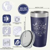 Personalized Nurse 20 OZ Tumbler with Slider Lid