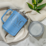 Custom College Floral Travel Mug