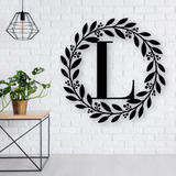 Personalized Classic Initial Metal Sign