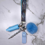 Midnight Woodland Safety Keychain