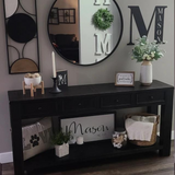 Last Name Initial Metal Sign