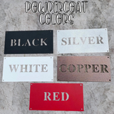 Last Name Initial Metal Sign