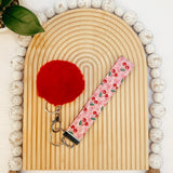Be Cherry Afraid Leather Keychain