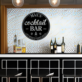 Cocktail Bar Metal Sign