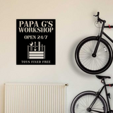 Workshop Open 24/7 Metal Sign