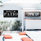 Personalized Backyard Patio Metal Sign