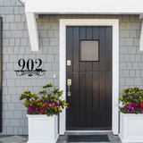 Metal Address Plate with Frill Design