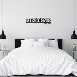 Family Name Metal Sign