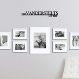 Modern Family Name Metal Sign