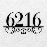 Metal Address Plate with Frill Design