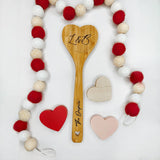 Personalized Wooden Heart Spoon