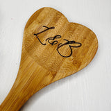 Personalized Wooden Heart Spoon
