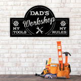 My Tools My Rules Metal Sign for Garage