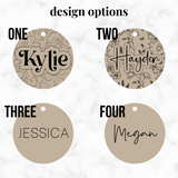 Personalized Satin Scrunchie Keychain