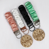 Personalized Satin Scrunchie Keychain