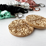 Personalized Satin Scrunchie Keychain