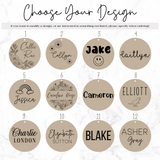 Personalized Wooden Keychain Tag