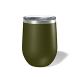 Custom Laser Engraved 12 OZ Stainless Steel Stemless Wine Tumbler with Lid
