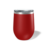 Custom Laser Engraved 12 OZ Stainless Steel Stemless Wine Tumbler with Lid