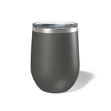 Custom Laser Engraved 12 OZ Stainless Steel Stemless Wine Tumbler with Lid