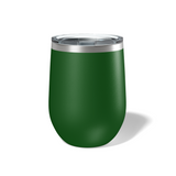 Custom Laser Engraved 12 OZ Stainless Steel Stemless Wine Tumbler with Lid