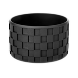 Black Checkered Silicone Protective Boot for Tumbler