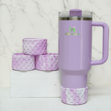 Sour Grape Checkered Silicone Protective Boot for Tumbler