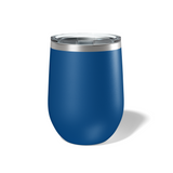 Custom Laser Engraved 12 OZ Stainless Steel Stemless Wine Tumbler with Lid