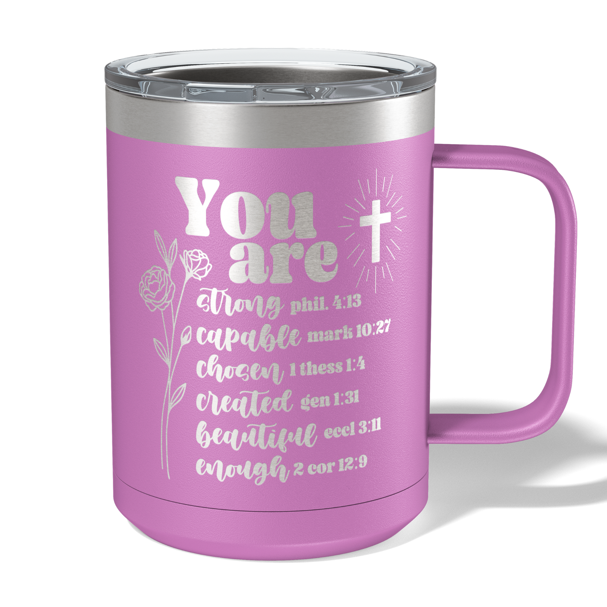 You Are Bible Verse Travel Coffee Camp Mug