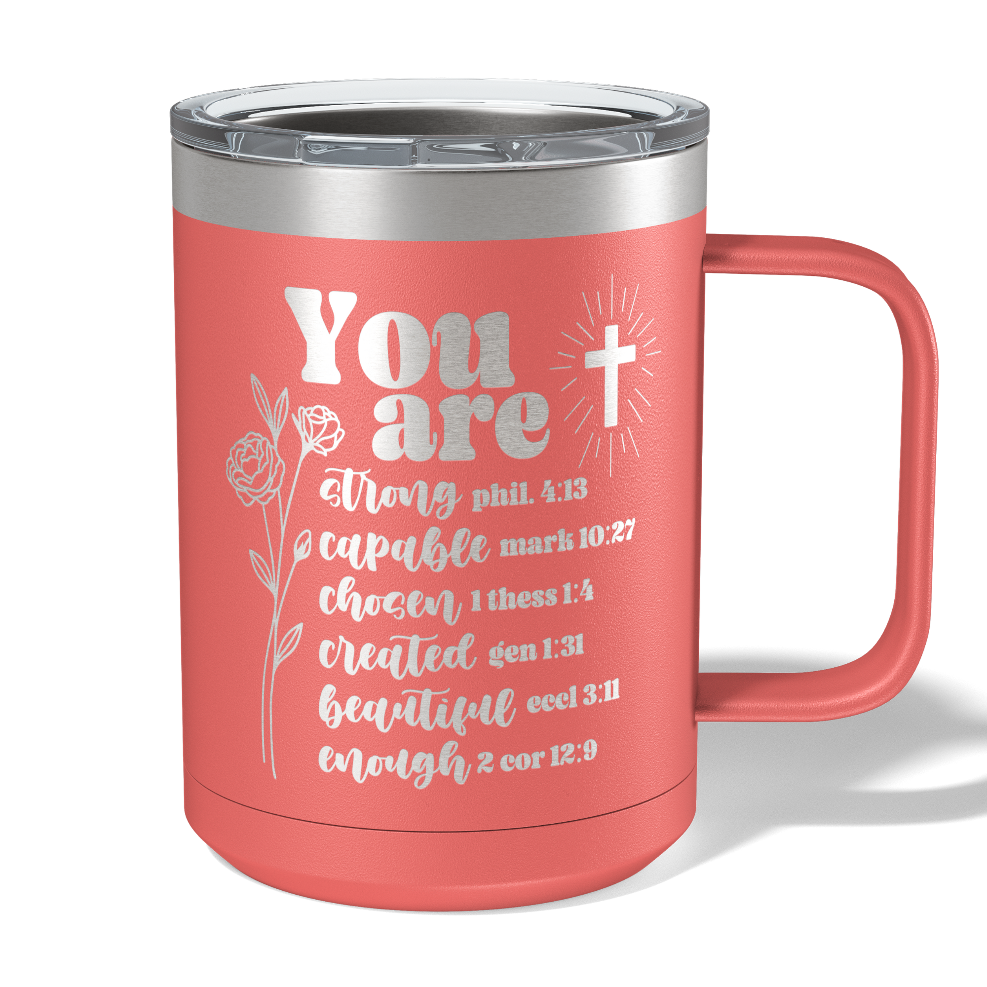 You Are Bible Verse Travel Coffee Camp Mug