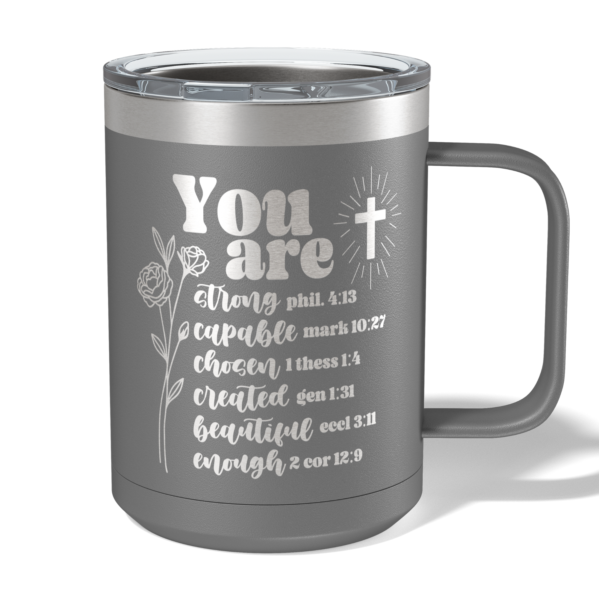 You Are Bible Verse Travel Coffee Camp Mug