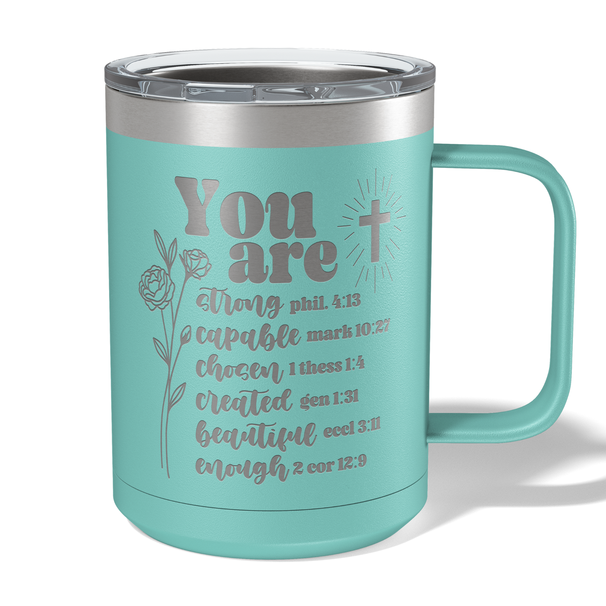 You Are Bible Verse Travel Coffee Camp Mug