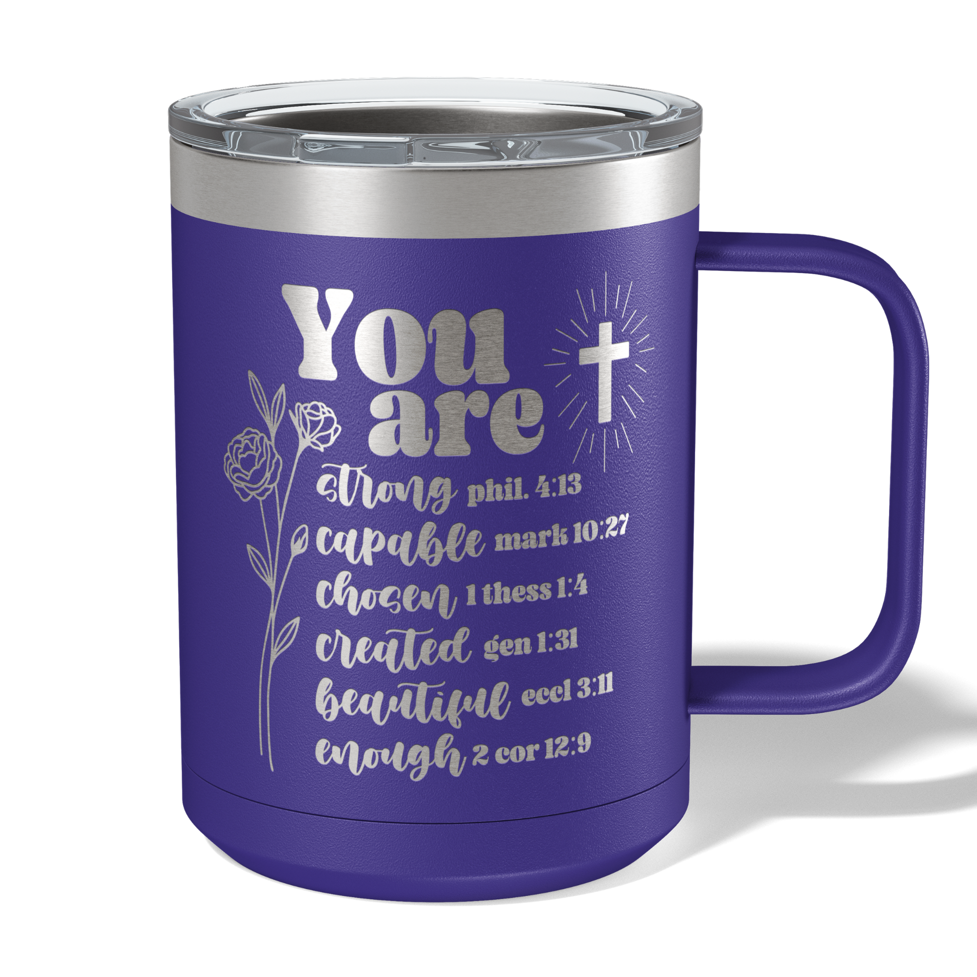 You Are Bible Verse Travel Coffee Camp Mug