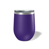 Custom Laser Engraved 12 OZ Stainless Steel Stemless Wine Tumbler with Lid