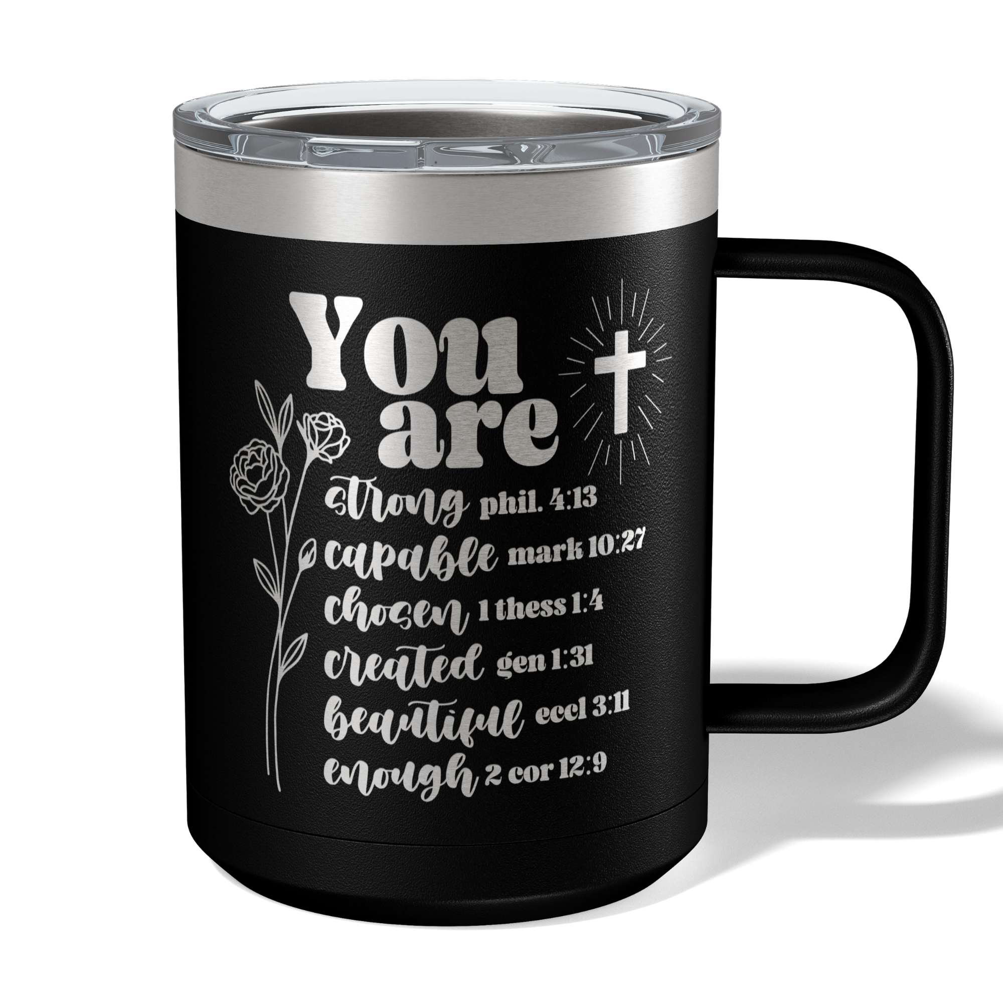 You Are Bible Verse Travel Coffee Camp Mug