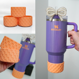 Marigold Checkered Silicone Protective Boot for Tumbler, Periwinkle Shimmer Frequency Collection