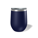 Custom Laser Engraved 12 OZ Stainless Steel Stemless Wine Tumbler with Lid